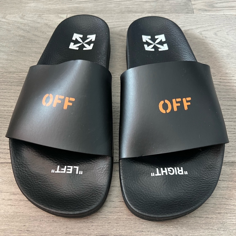 Off- White Pool Slides
